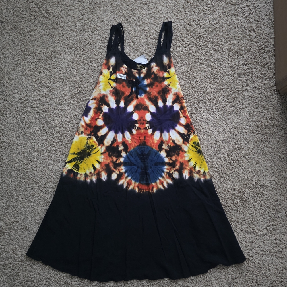Colorful Tie-Dye Dress